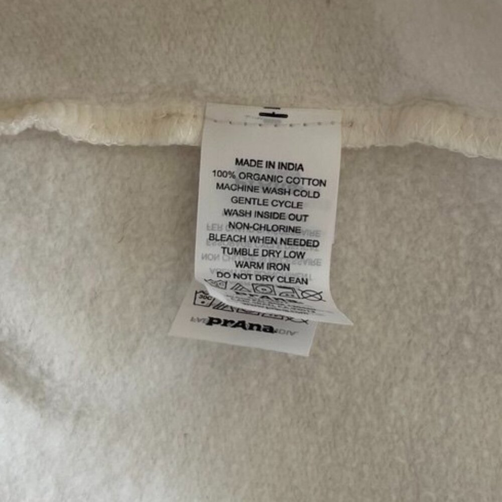 Prana Sweatshirt Jacket 100% Organic Cotton - Picture 6 of 6